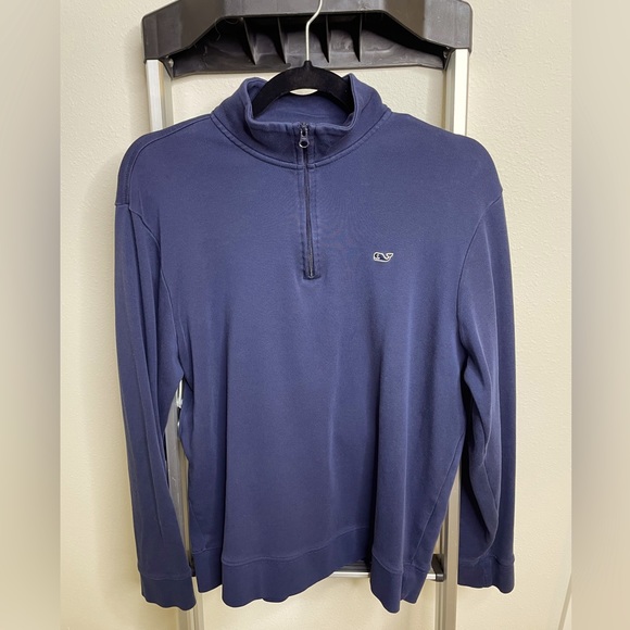 Vineyard Vines - excellent used condition - Jersey 1/4 zip in navy - Picture 5 of 5